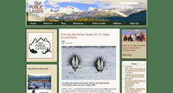 Desktop Screenshot of ourpubliclands.org