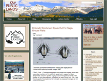 Tablet Screenshot of ourpubliclands.org